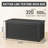 320 Gallon Resin Deck Box, Lockable Waterproof UV Resistant Outdoor Storage for Patio Cushions, Pool Accessories and Garden Tools, Black-127313590