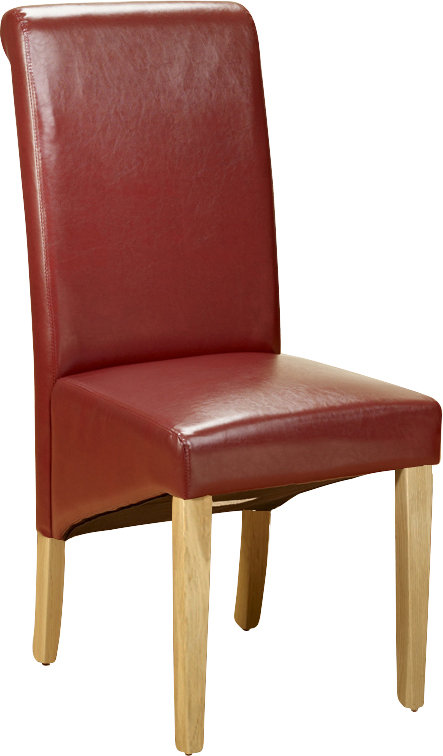 Astin Upholstered Dining Chair, Red, 4