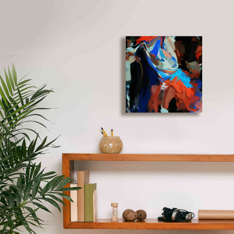 «Inverted Abstract Colorful Flows 12» par Irena Orlov, H 12 po x l 12 po x P 0,75 po