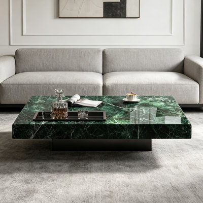 Luxury-Style Square Marble Coffee Table