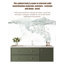 Meuble-lavabo en bois d'hévéa de style français avec lavabo en céramique