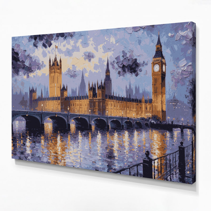 Art mural sur toile, villes, Londres, Royaume-Uni, H 11 po x l 14 po