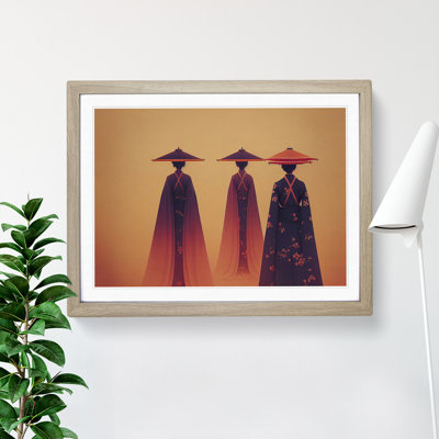 Three Geisha by Tommy Kavinsky - Single Picture Frame Print