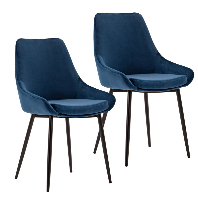 Rocio Upholstered Dining Chair, Blue