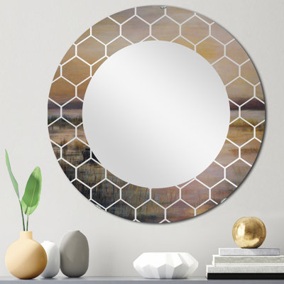 Miroir mural pastel Sunset Over The Lake