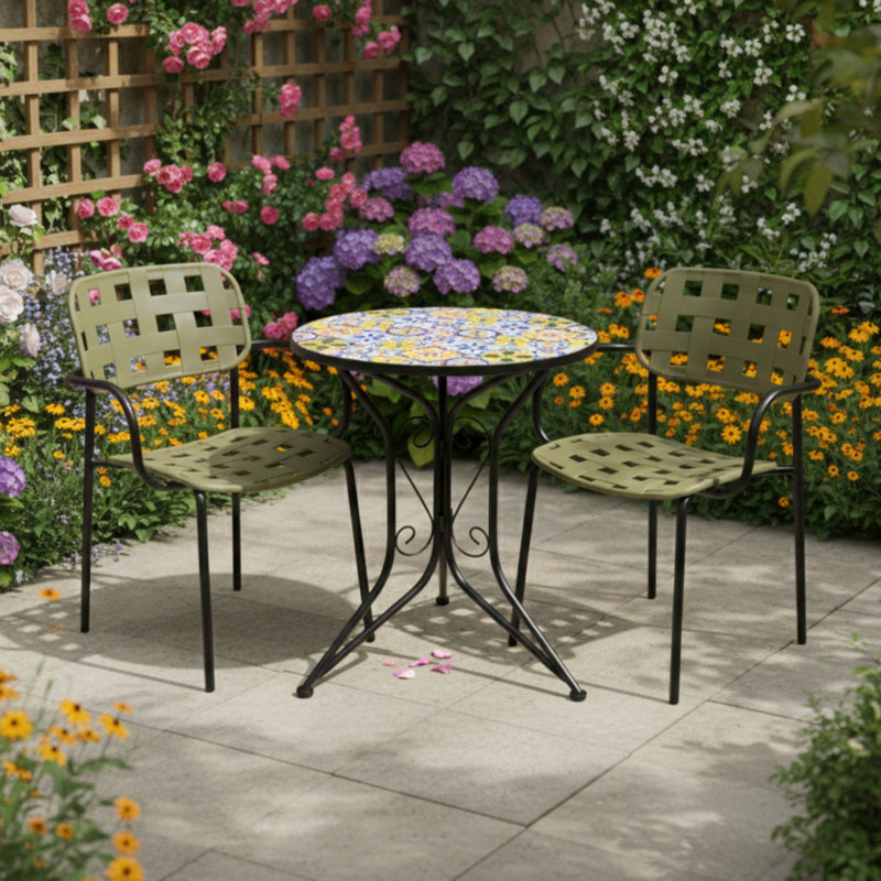 Kirsty 2 - Person Patio Dining Set with Round Table