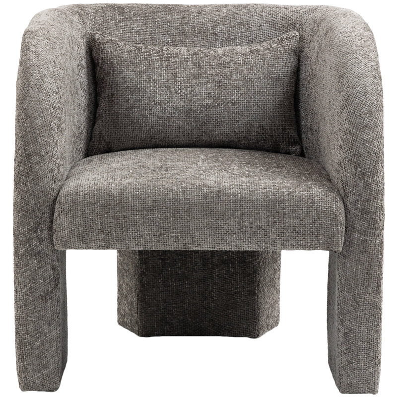 Sawyer 29'' Wide Armchair, Grey Chenille Fabric