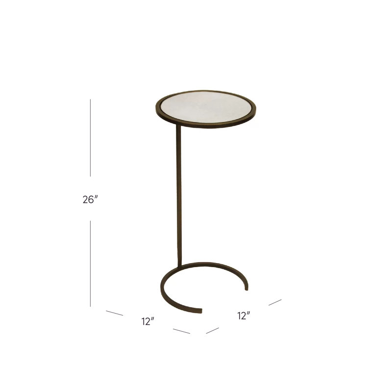 Table de bout Monaco C, Feuille d'or