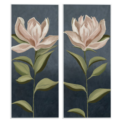 Petaled Blooms Wall Plaque Art Set by Jacob Q