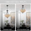 Lustre de style Mid-Century moderne à 3 lumières de 16 po à intensité variable