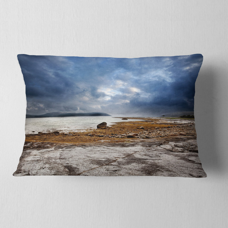 Coussin lombaire à imprimé norvège ocean coast
