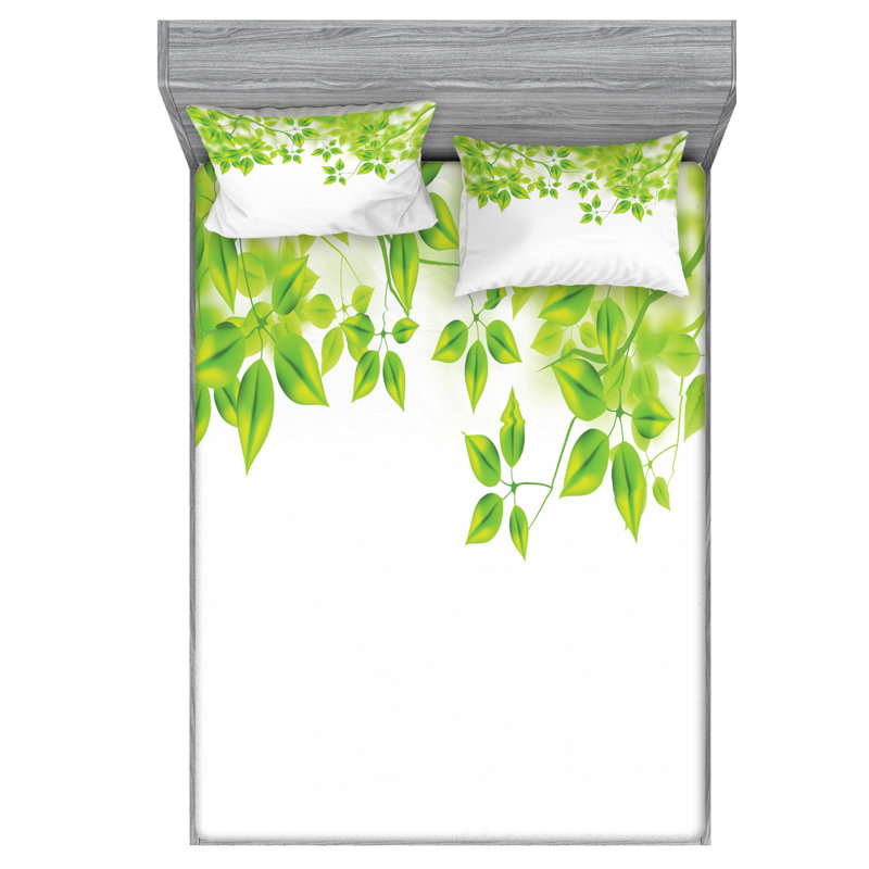 Microfiber Sheet Set, Queen Sheet Set with Fitted Sheet
