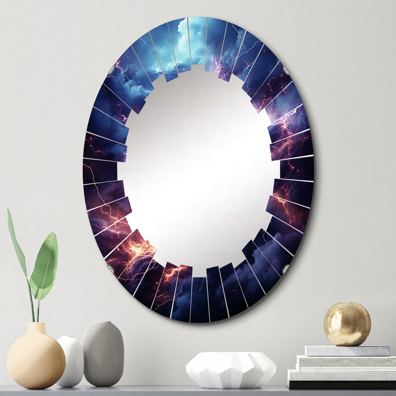 Craigmere - Miroir mural paysager ovale, 30 po x 20 po