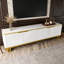 Unfinished TV Stand for TVs up to 65" with Fireplace Included-1400339345