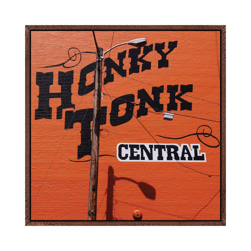 Nashville Honky Tonk by Bethany Young - Print on Canvas, Classic Brown Wood Framed, 66.04cm H x 66.04cm W x 3.81cm D