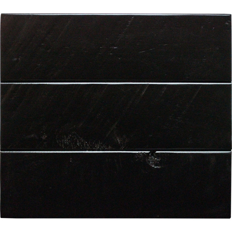 Îlot de cuisine en bois massif 48 po Uli, Noir antique