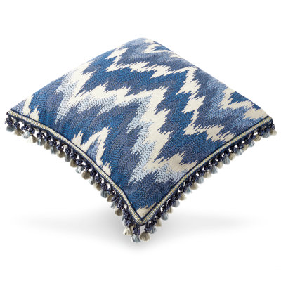 Royalty Trimmed Tassels Throw Pillow