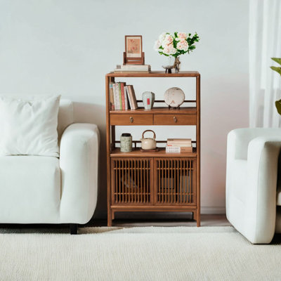 Vintage Durable And Refined Accent Cabinet Solid Wood Accent Cabinet