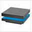 2-Tier Square Coffee Table with plug-in 16-colour LED Lights-124763754