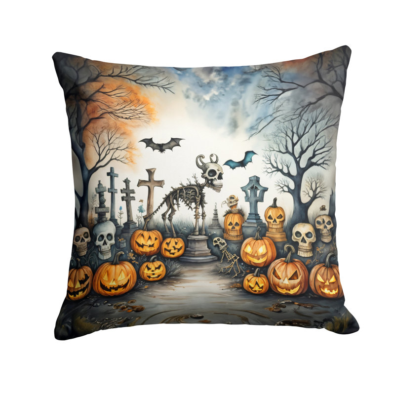 Coussin décoratif Spooky Halloween, 18 po x 18 po