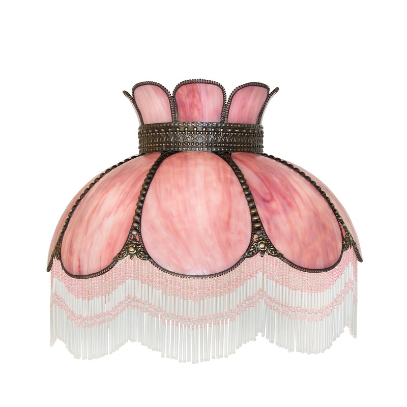 Abat-jour à franges de 18 po de largeur Annabelle