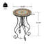 Table d'appoint ronde en céramique pour l'extérieur