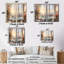 «Bathroom Whispering Butterflies I», art mural moderne doré-114715314-114715315-114715317
