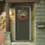 36In. Battery Operated Snowy Bristle Berry Wreath With Three Candle