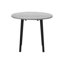 Ensemble de table de salle à manger, ensemble de 3 pièces, petit, abattant 35 po, cuisine, métal noir, stratifié gris, contemporain, moderne-1395976498