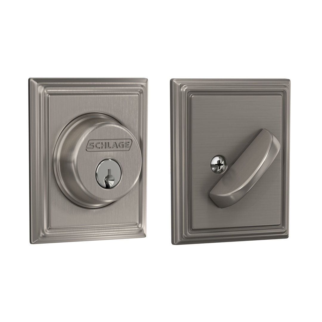 Single Cylinder Deadbolt with Addison Trim Schlage