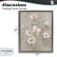 Cadre flottant délicat à motif floral rosé, design par Carol Robinson-788164188-788164177