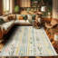 Machine Printed 177cm X 122cm Area Rug