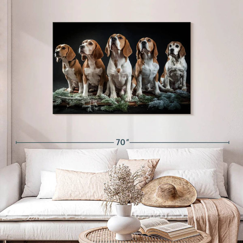 Beagle Squad, 30" H x 45" W