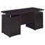 Bureau d'ordinateur à 2 tiroirs Rochelle Cappuccino-1825118087