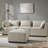 Modular Sofas Armless Chair, Modern Casual Dark Espresso Legs | Polyester | Standard