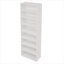 Utilisation à la maison et au bureau Tablette de rangement multifonctionnelle ajustable en MDF blanc à 8 couches pour livres, CD et DVD