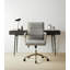 Chaise de bureau pivotante à hauteur ajustable grise et bronze