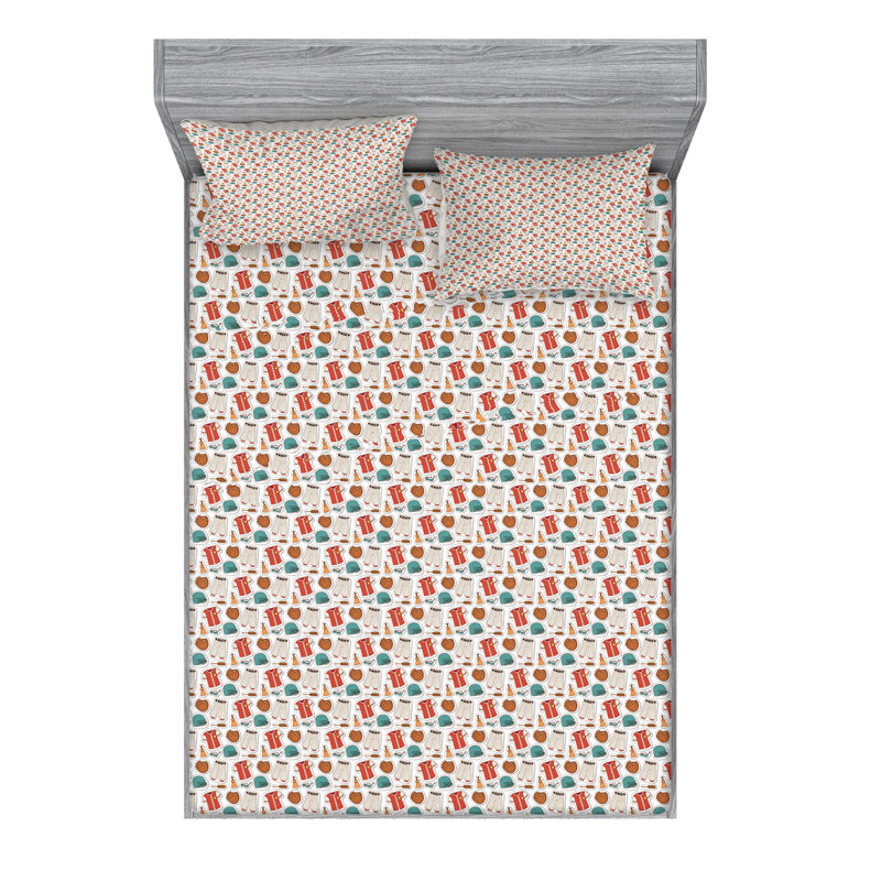 Microfiber Sheet Set, Full Sheet Set with Fitted Sheet, Rabbit