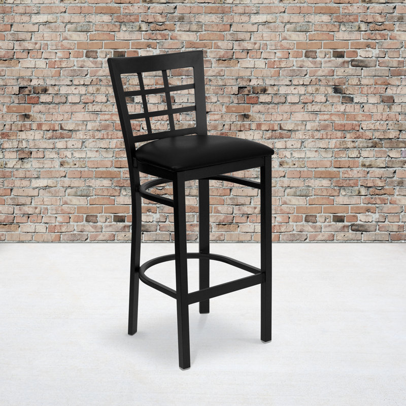 Tabouret de restaurant en métal Prompton, 1, Noir