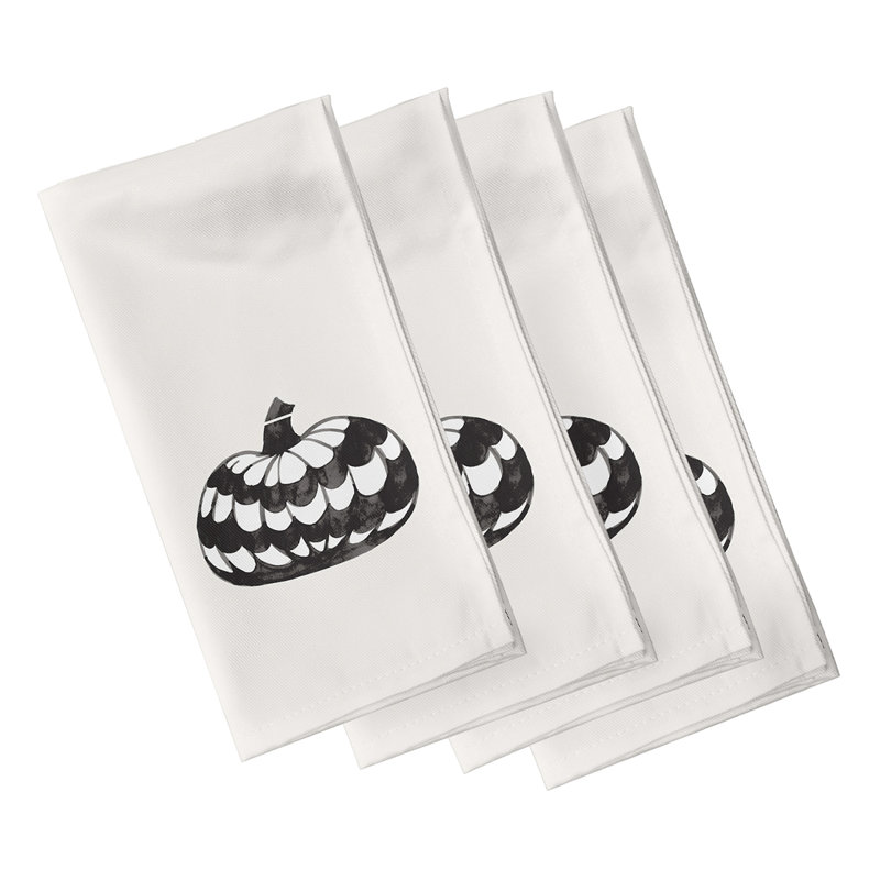 Nicolao Polyester Modern & Contemporary Napkins, Ivory