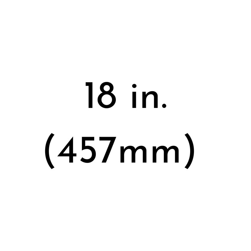 Poignée barre 18 po, Nickel brossé