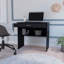 Bureau noir avec tiroir et tablette-178654832