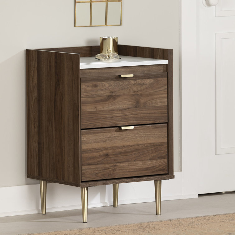 Hype 2 Drawer End Table with Storage