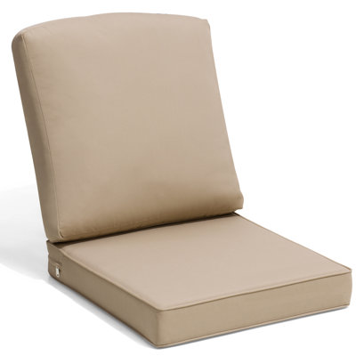 21'' W X 22'' D X 3.5'' H Outdoor Seat / Back Cushion Set