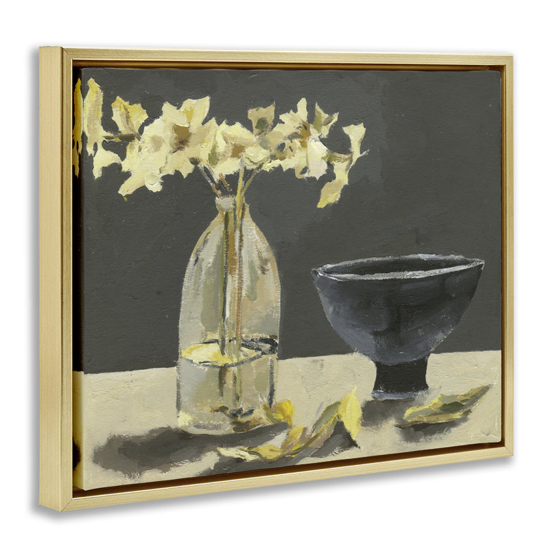 Nature morte, art mural encadré avec composition flottante, design par Melissa Wang, H 17 po x l 21 po