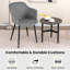 44cm H Polyester Blend Upholstered Metal Armchair-93548321
