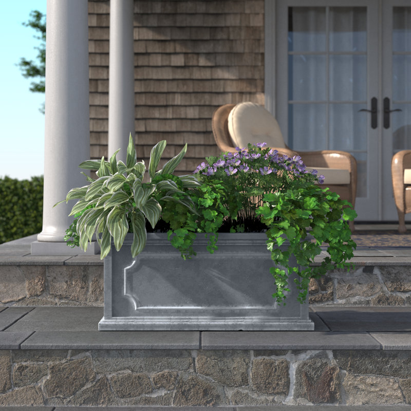 Ericson Handmade Window Box Planter - Set of 3, Lead Lite, 17" H x 39.5" W x 17.75" D