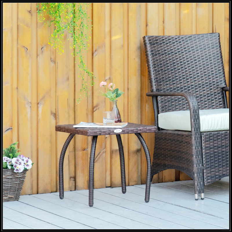 Outdoor PE Wicker Side Table