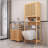 Charming Independent Toilet Storage Rack for Space Optimization