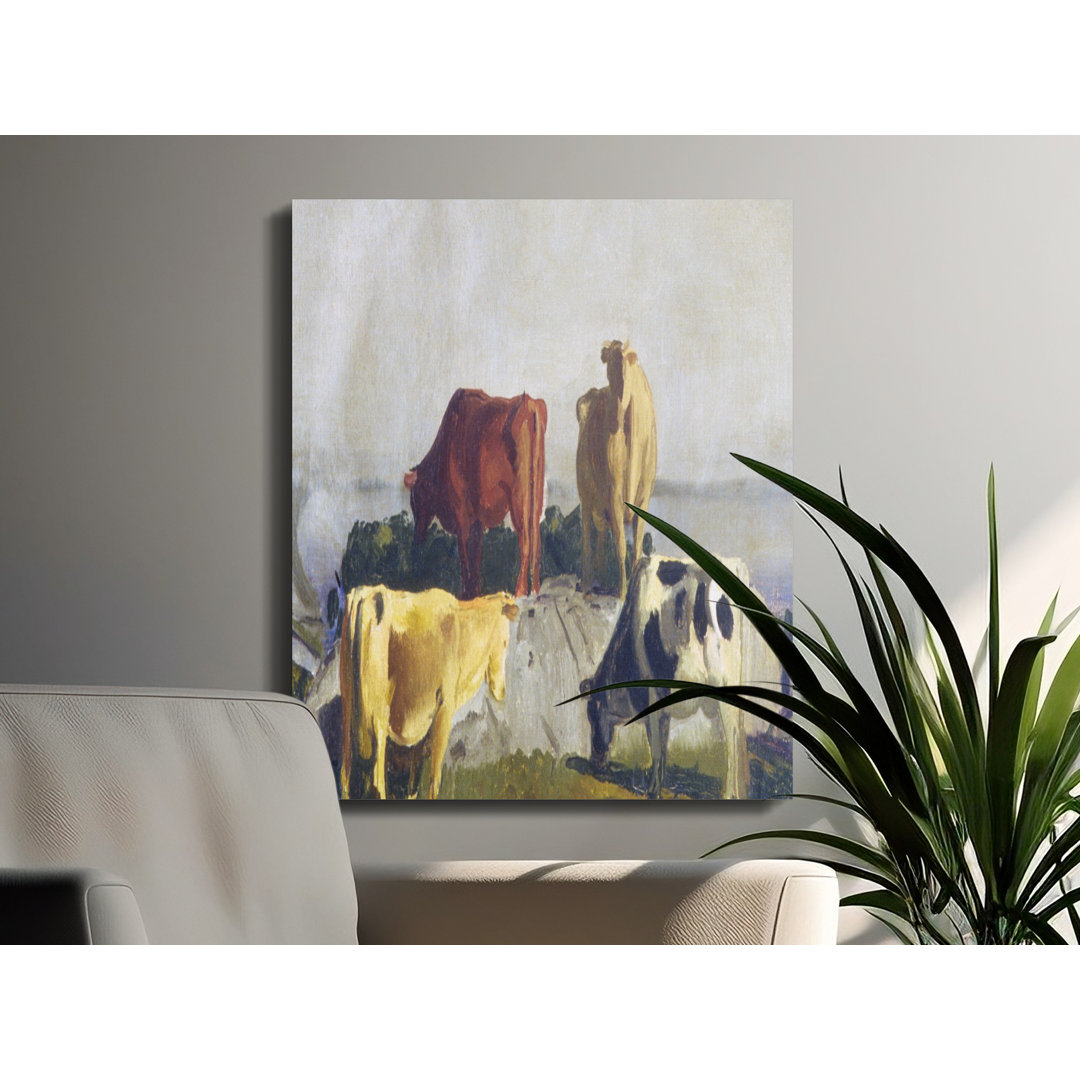 Cow Canvas Wall Art, Gallery Wrapped Matte Print, Farmhouse Decor, Ready to Hang, Archival Quality, Rustic Artwork, Animal Portrait